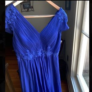 Royal blue prom dress